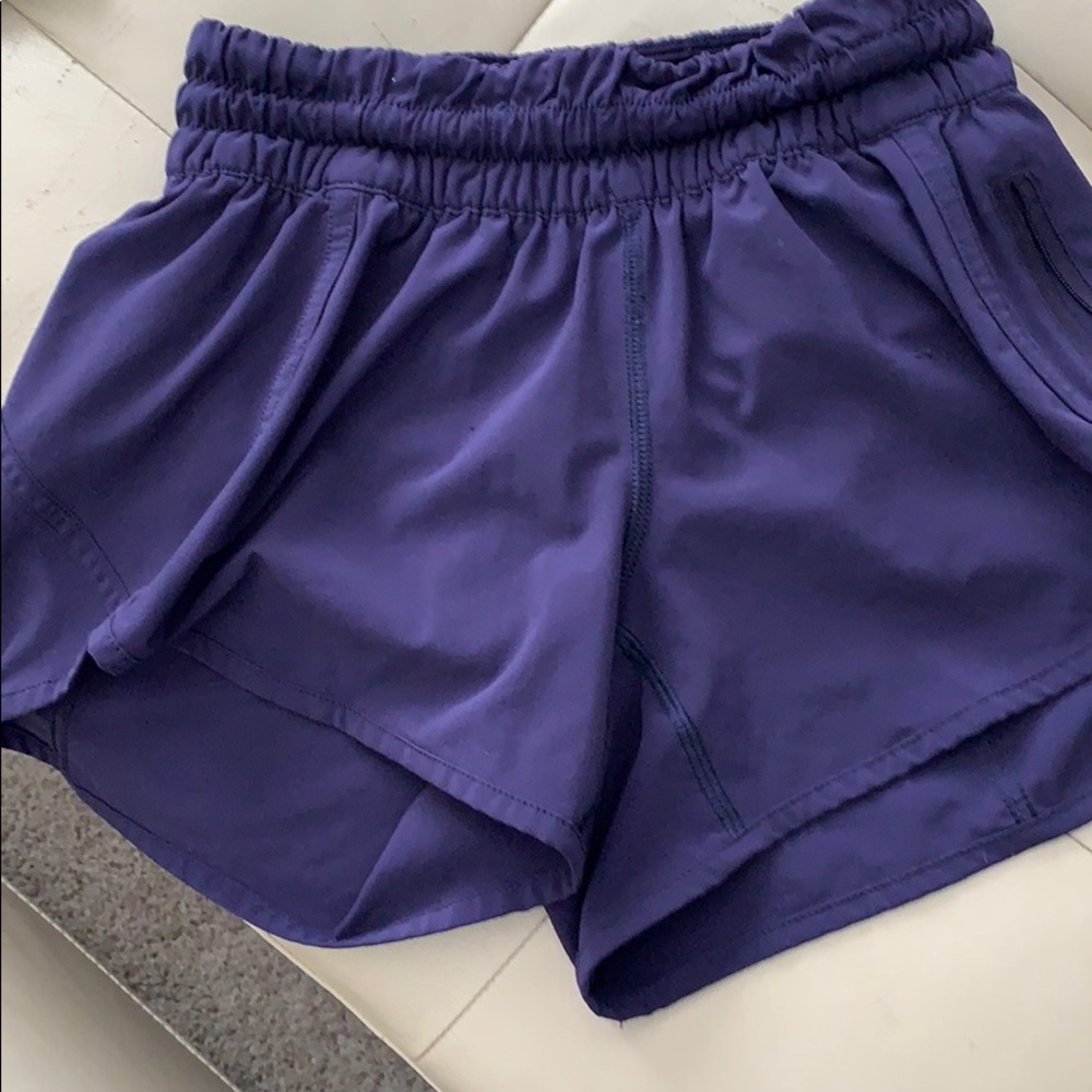Dark blue Lululemon athletic shorts